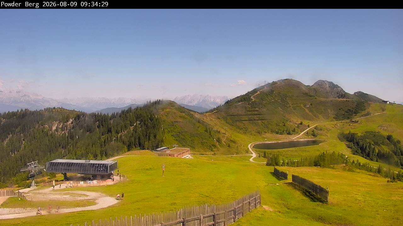 Archiv Foto Webcam Flachauwinkl-Kleinarl: Bergstation Powder Shuttle