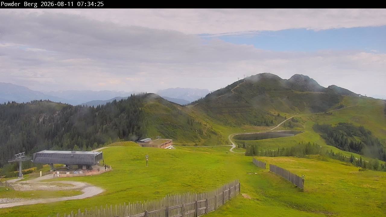 Archiv Foto Webcam Flachauwinkl-Kleinarl: Bergstation Powder Shuttle