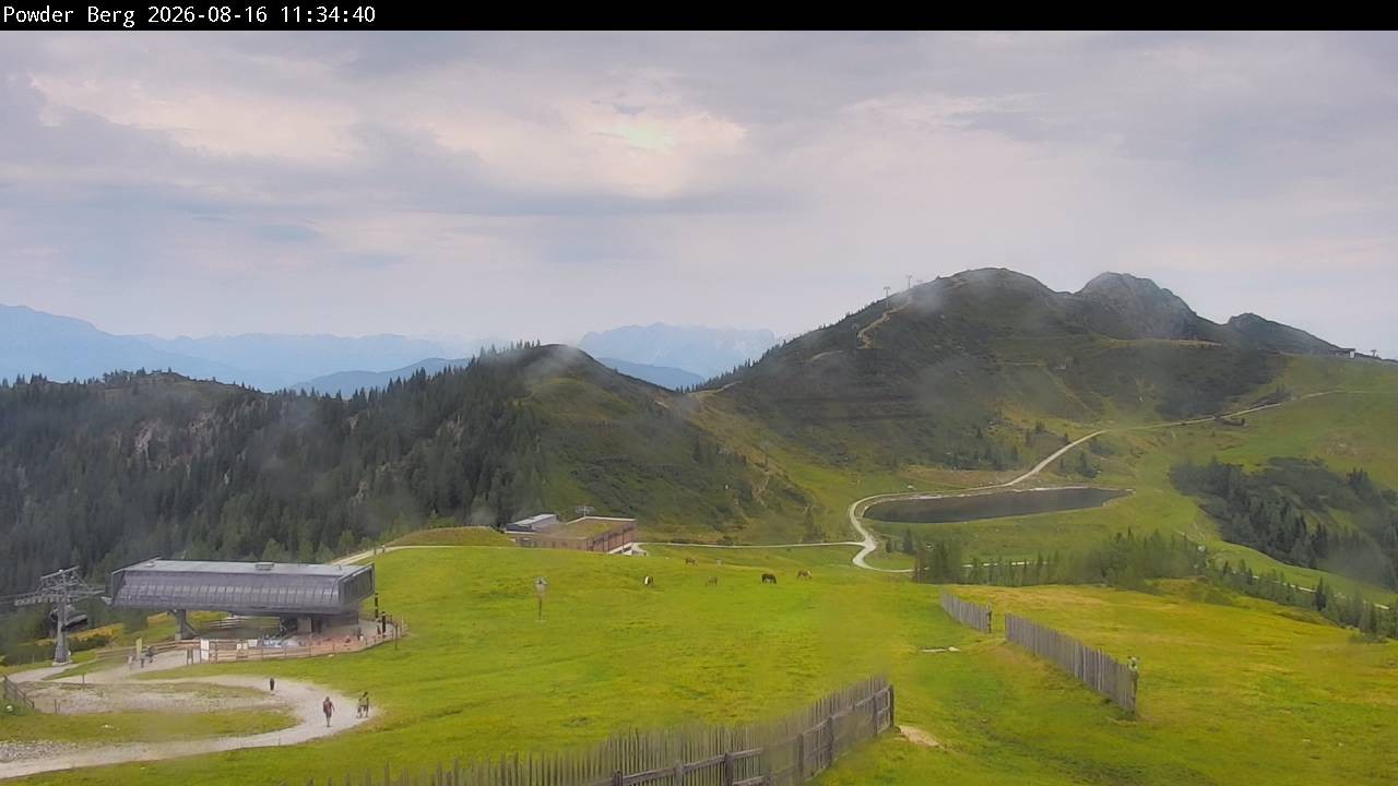 Archiv Foto Webcam Flachauwinkl-Kleinarl: Bergstation Powder Shuttle