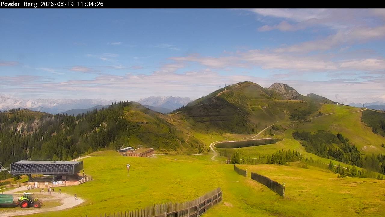 Archiv Foto Webcam Flachauwinkl-Kleinarl: Bergstation Powder Shuttle