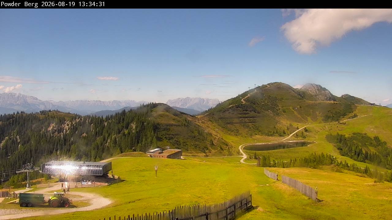 Archiv Foto Webcam Flachauwinkl-Kleinarl: Bergstation Powder Shuttle
