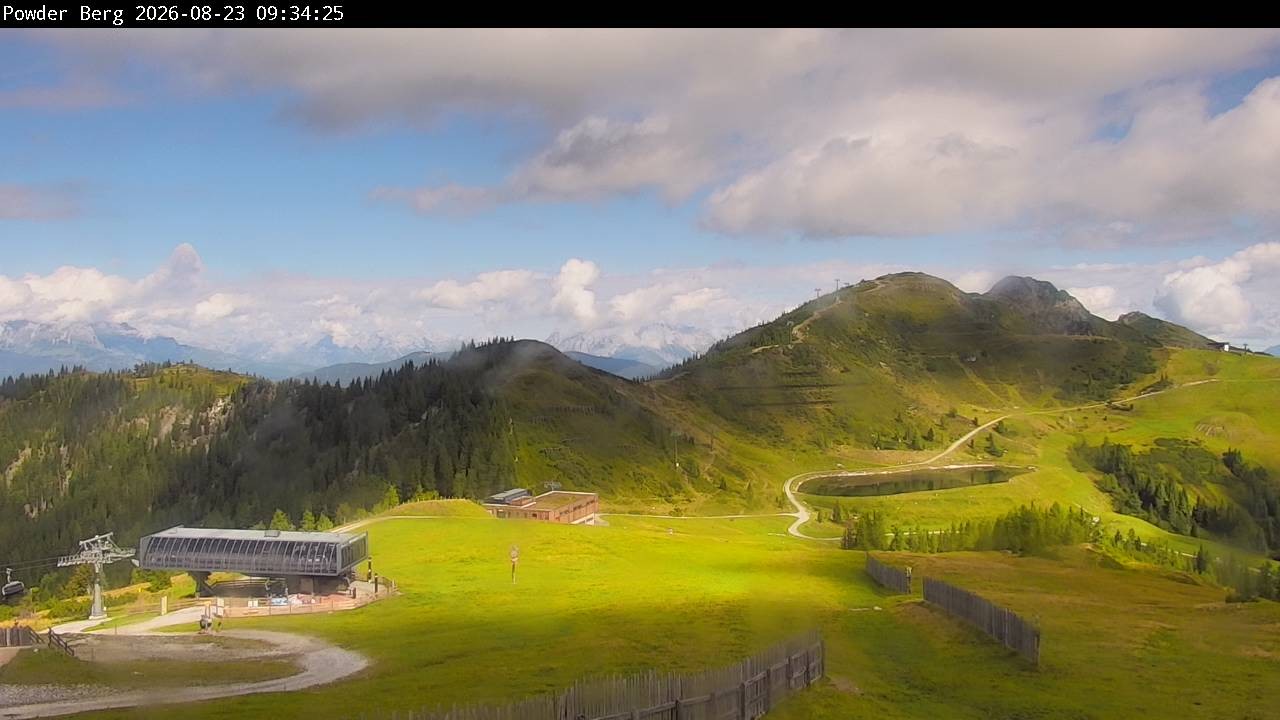 Archiv Foto Webcam Flachauwinkl-Kleinarl: Bergstation Powder Shuttle
