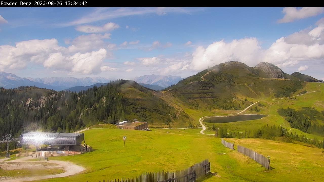 Archiv Foto Webcam Flachauwinkl-Kleinarl: Bergstation Powder Shuttle