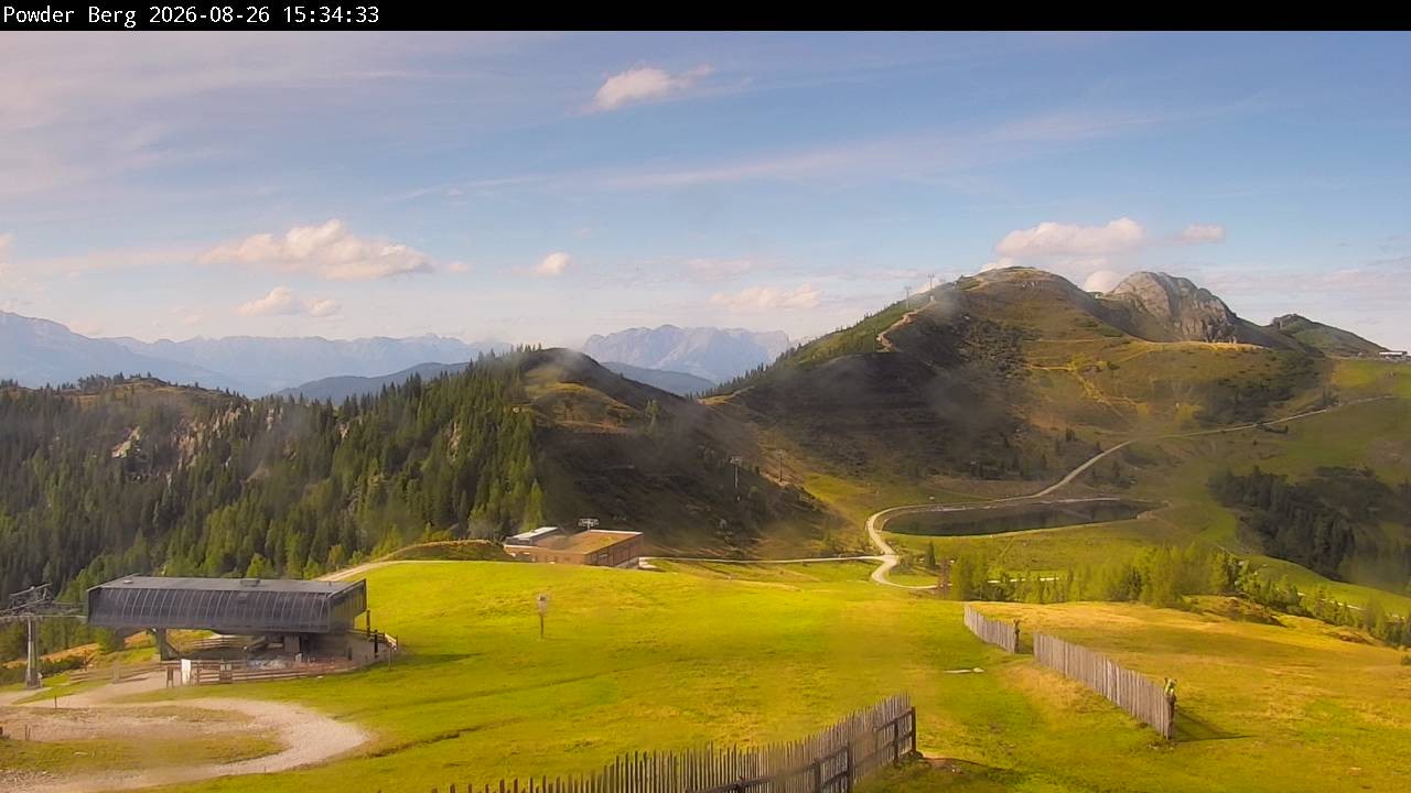 Archiv Foto Webcam Flachauwinkl-Kleinarl: Bergstation Powder Shuttle