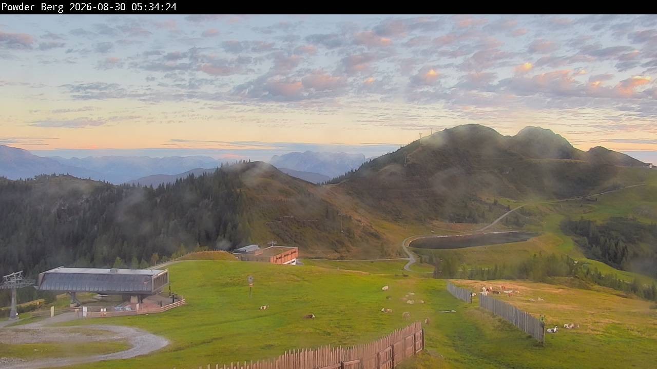 Archiv Foto Webcam Flachauwinkl-Kleinarl: Bergstation Powder Shuttle