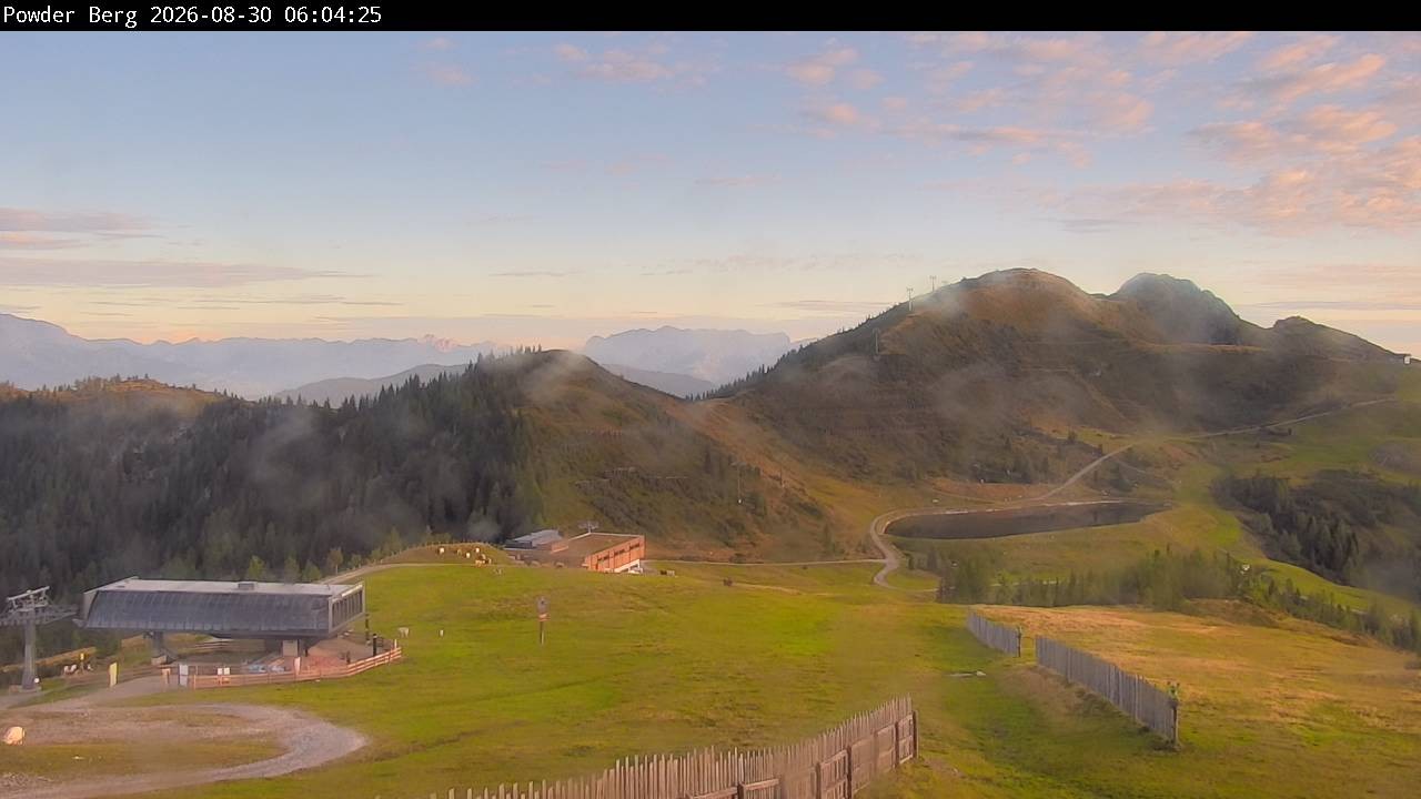 Archiv Foto Webcam Flachauwinkl-Kleinarl: Bergstation Powder Shuttle