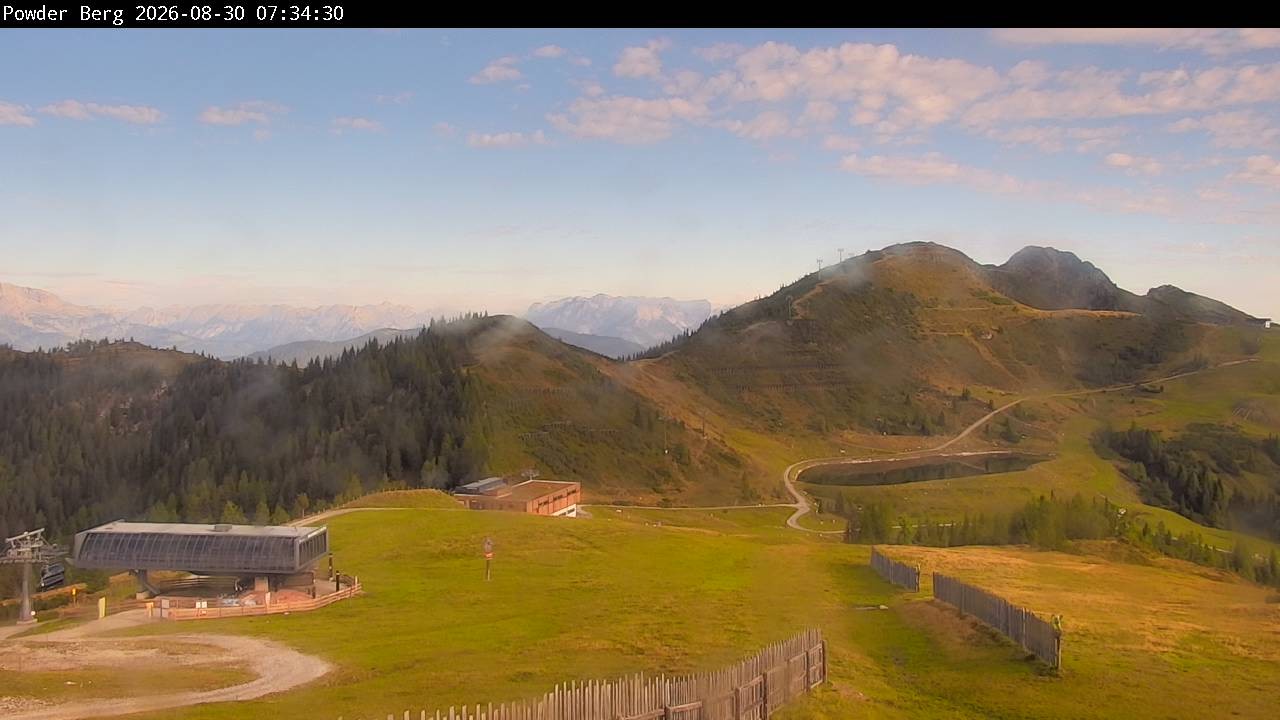 Archiv Foto Webcam Flachauwinkl-Kleinarl: Bergstation Powder Shuttle