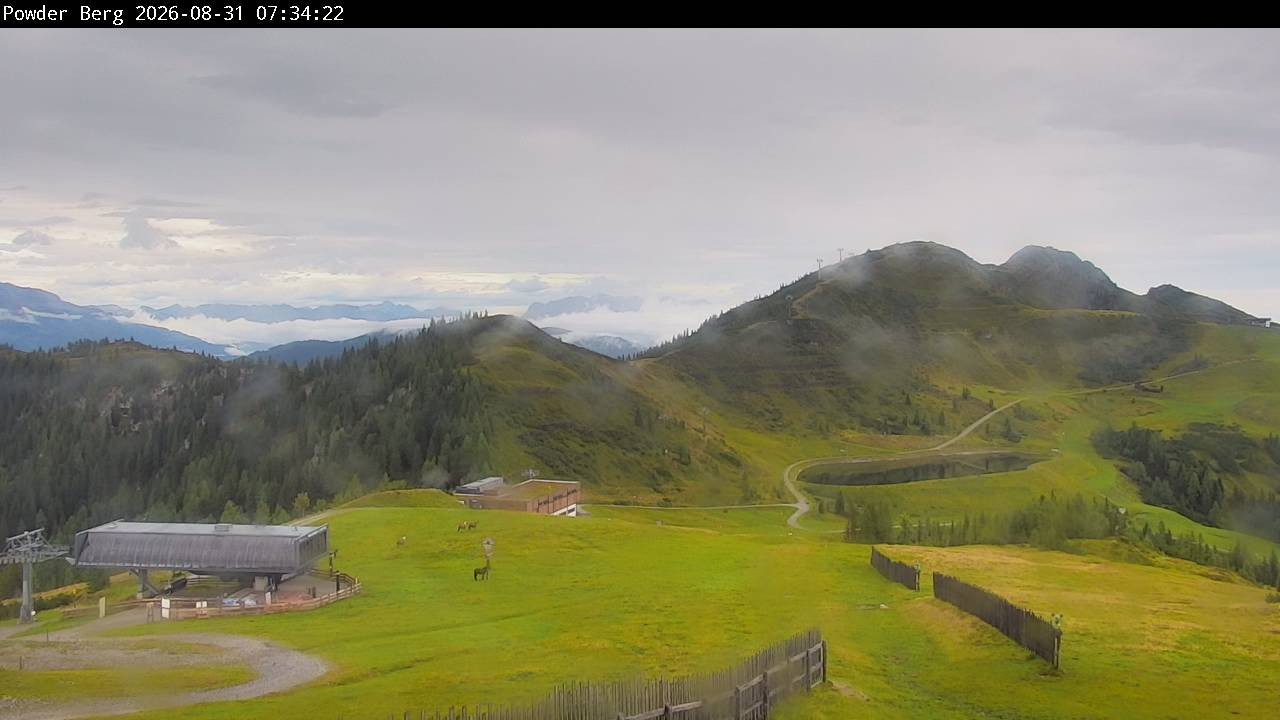 Archiv Foto Webcam Flachauwinkl-Kleinarl: Bergstation Powder Shuttle