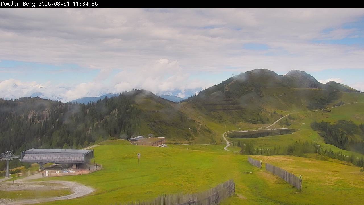 Archiv Foto Webcam Flachauwinkl-Kleinarl: Bergstation Powder Shuttle
