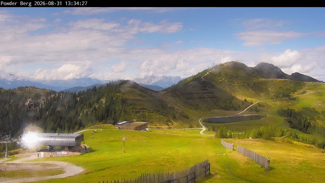 Archiv Foto Webcam Flachauwinkl-Kleinarl: Bergstation Powder Shuttle