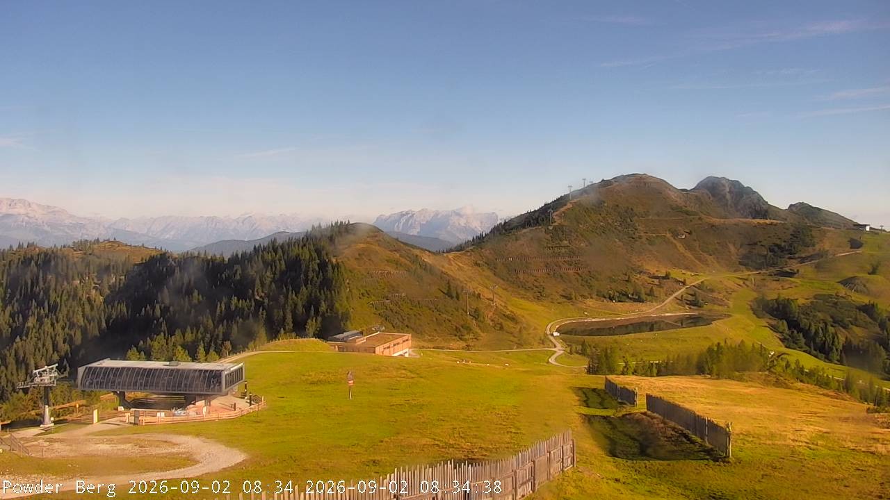 Archiv Foto Webcam Flachauwinkl-Kleinarl: Bergstation Powder Shuttle