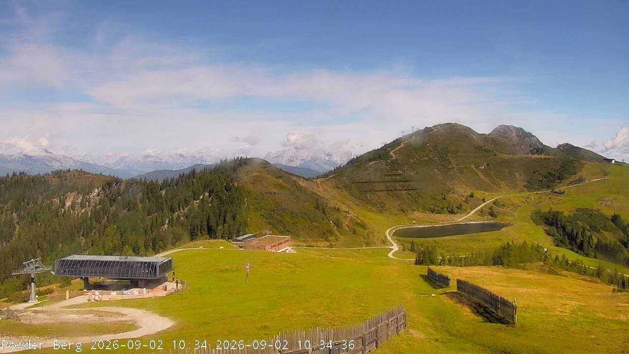 Archiv Foto Webcam Flachauwinkl-Kleinarl: Bergstation Powder Shuttle
