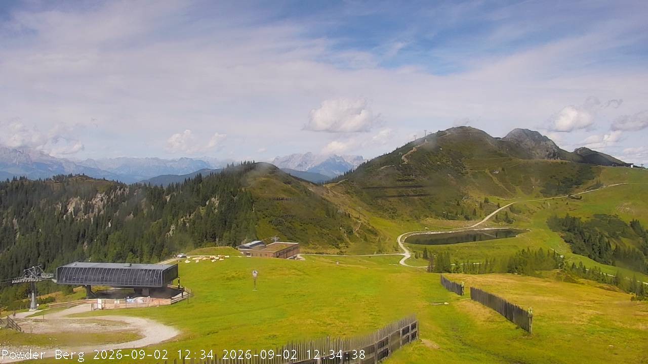 Archiv Foto Webcam Flachauwinkl-Kleinarl: Bergstation Powder Shuttle
