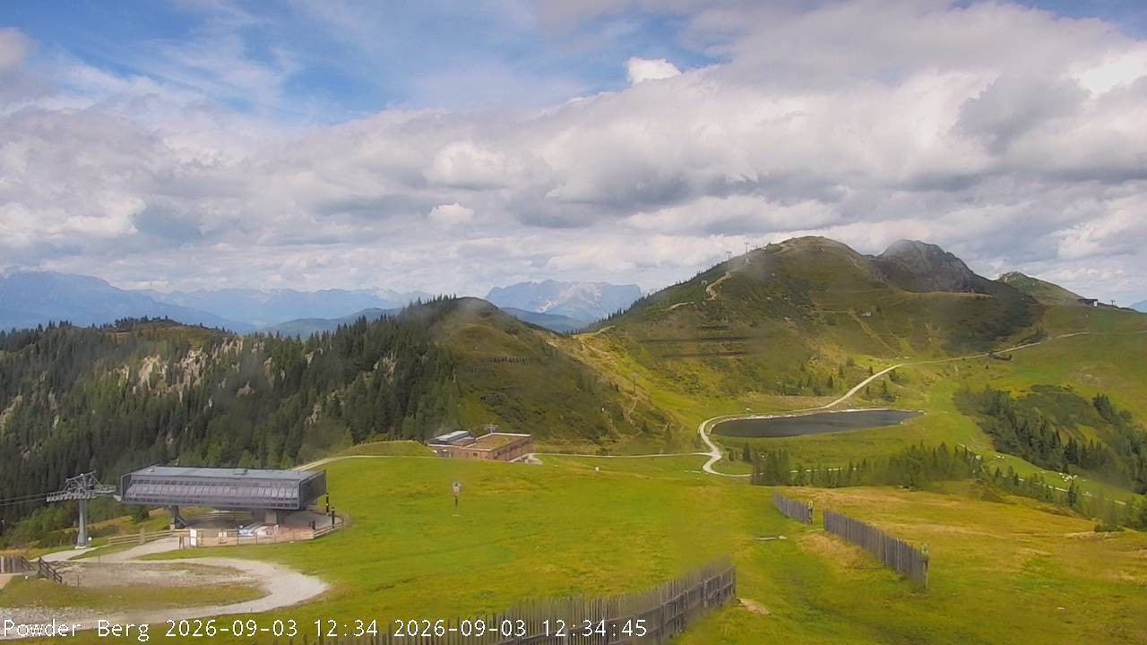 Archiv Foto Webcam Flachauwinkl-Kleinarl: Bergstation Powder Shuttle