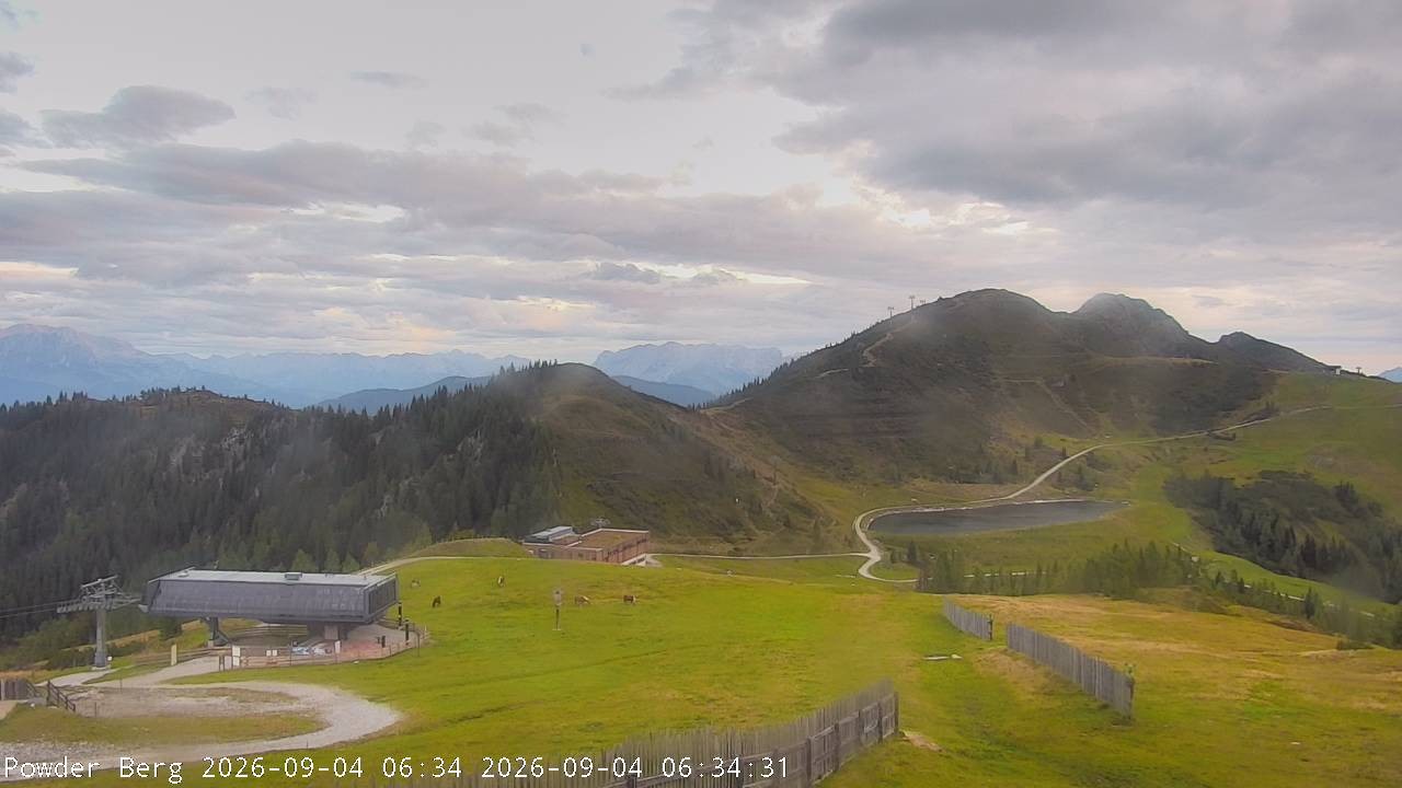 Archiv Foto Webcam Flachauwinkl-Kleinarl: Bergstation Powder Shuttle