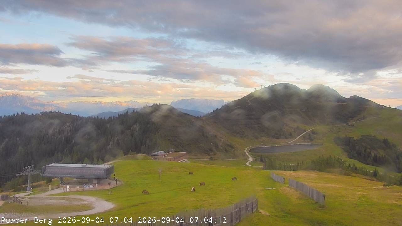 Archiv Foto Webcam Flachauwinkl-Kleinarl: Bergstation Powder Shuttle