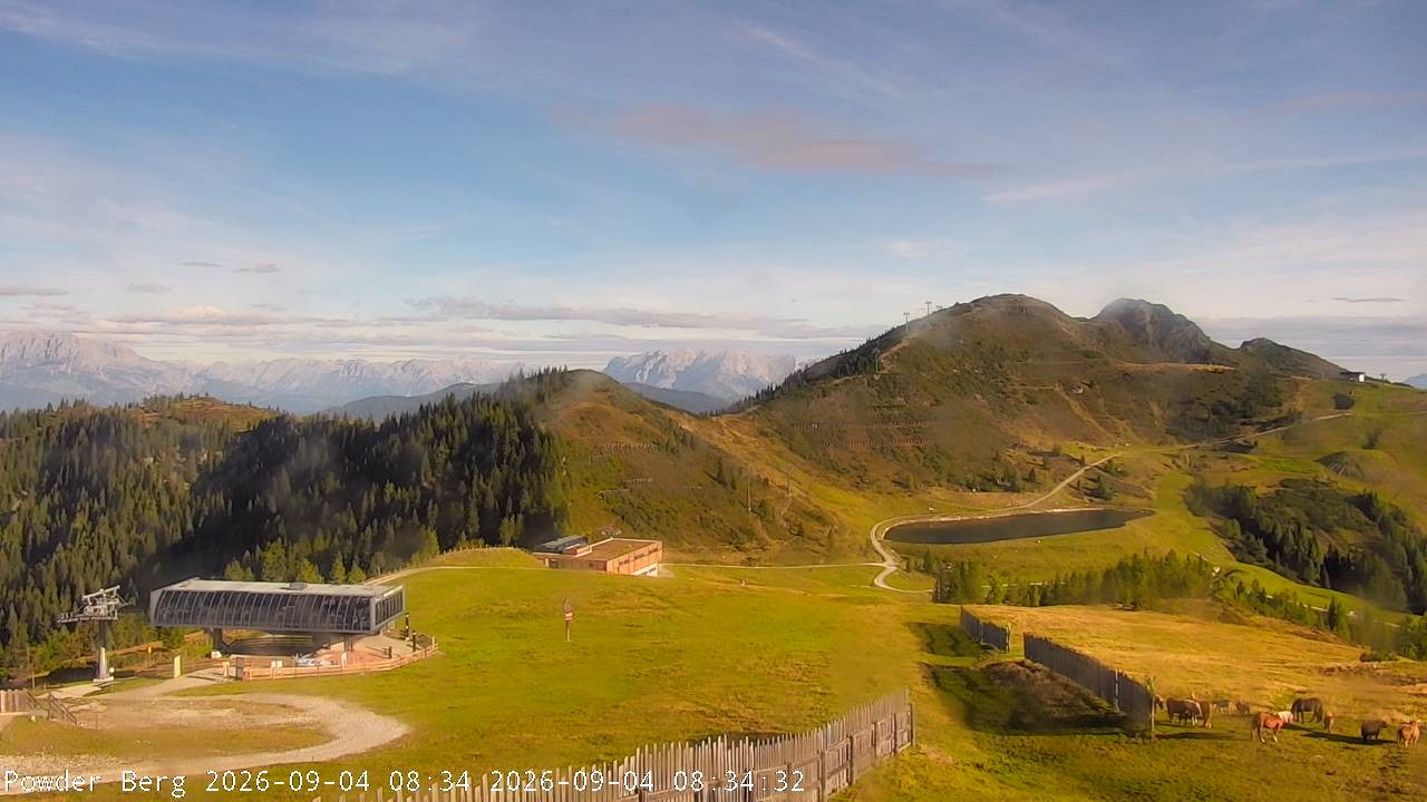 Archiv Foto Webcam Flachauwinkl-Kleinarl: Bergstation Powder Shuttle