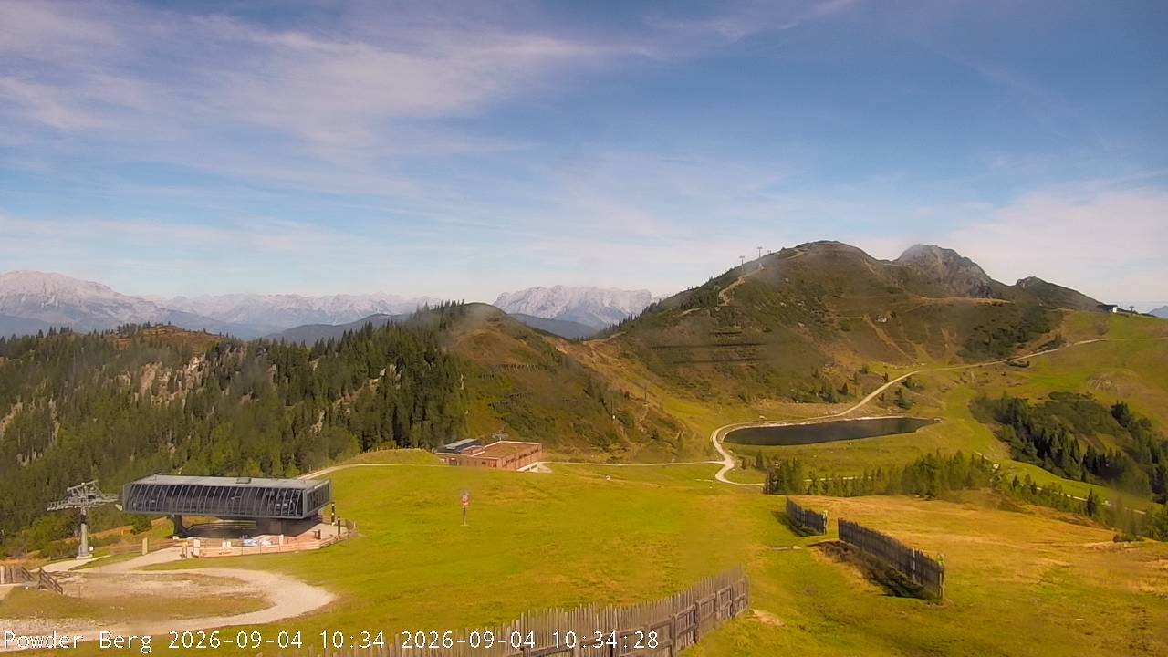 Archiv Foto Webcam Flachauwinkl-Kleinarl: Bergstation Powder Shuttle