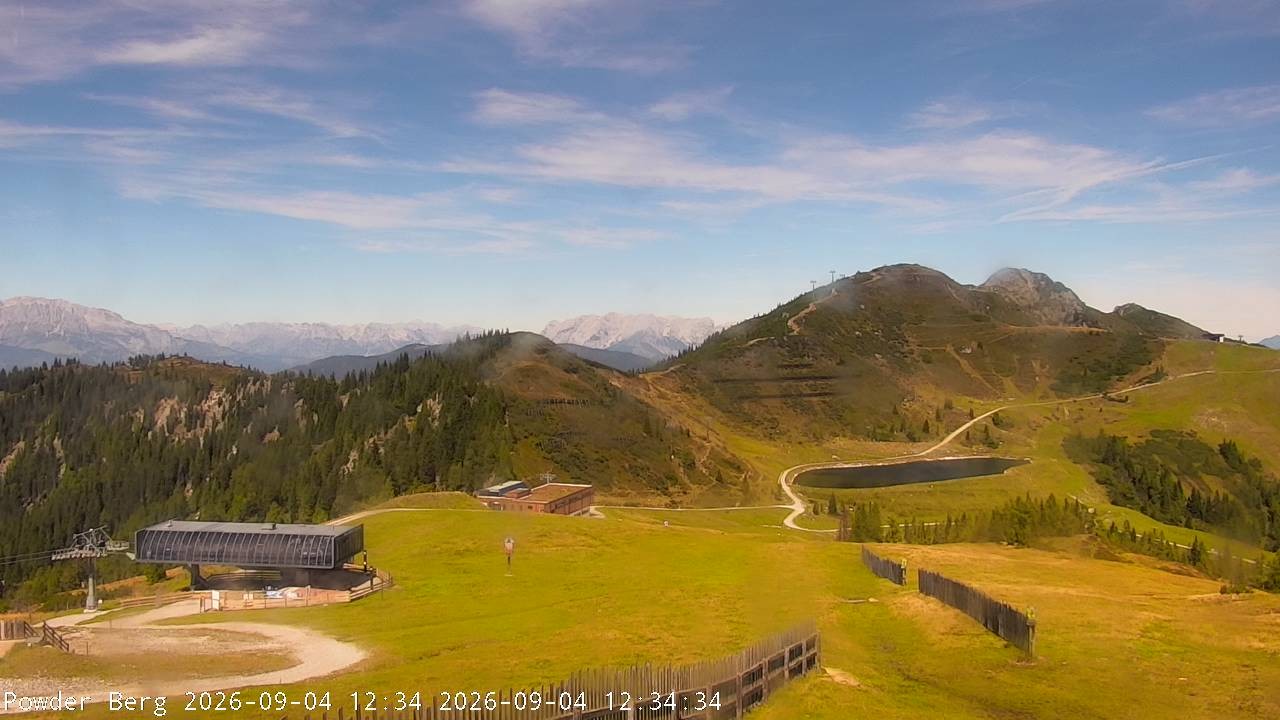 Archiv Foto Webcam Flachauwinkl-Kleinarl: Bergstation Powder Shuttle