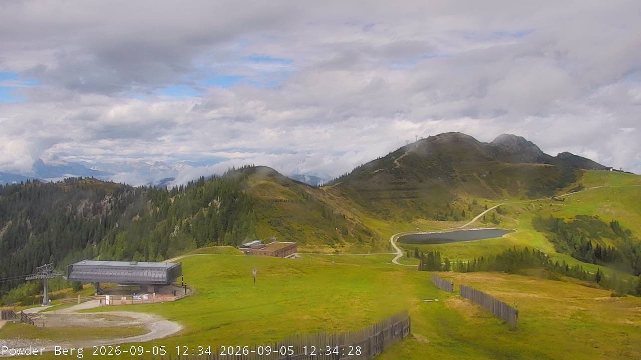 Archiv Foto Webcam Flachauwinkl-Kleinarl: Bergstation Powder Shuttle