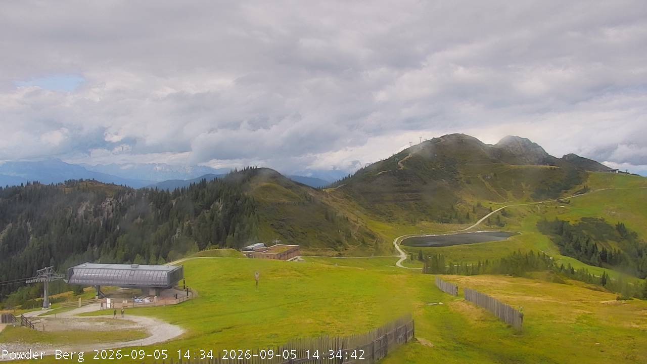 Archiv Foto Webcam Flachauwinkl-Kleinarl: Bergstation Powder Shuttle