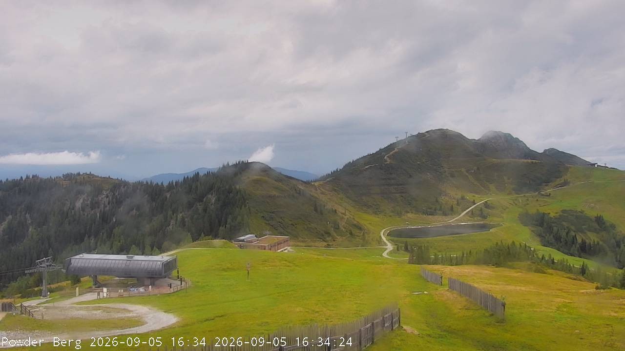 Archiv Foto Webcam Flachauwinkl-Kleinarl: Bergstation Powder Shuttle
