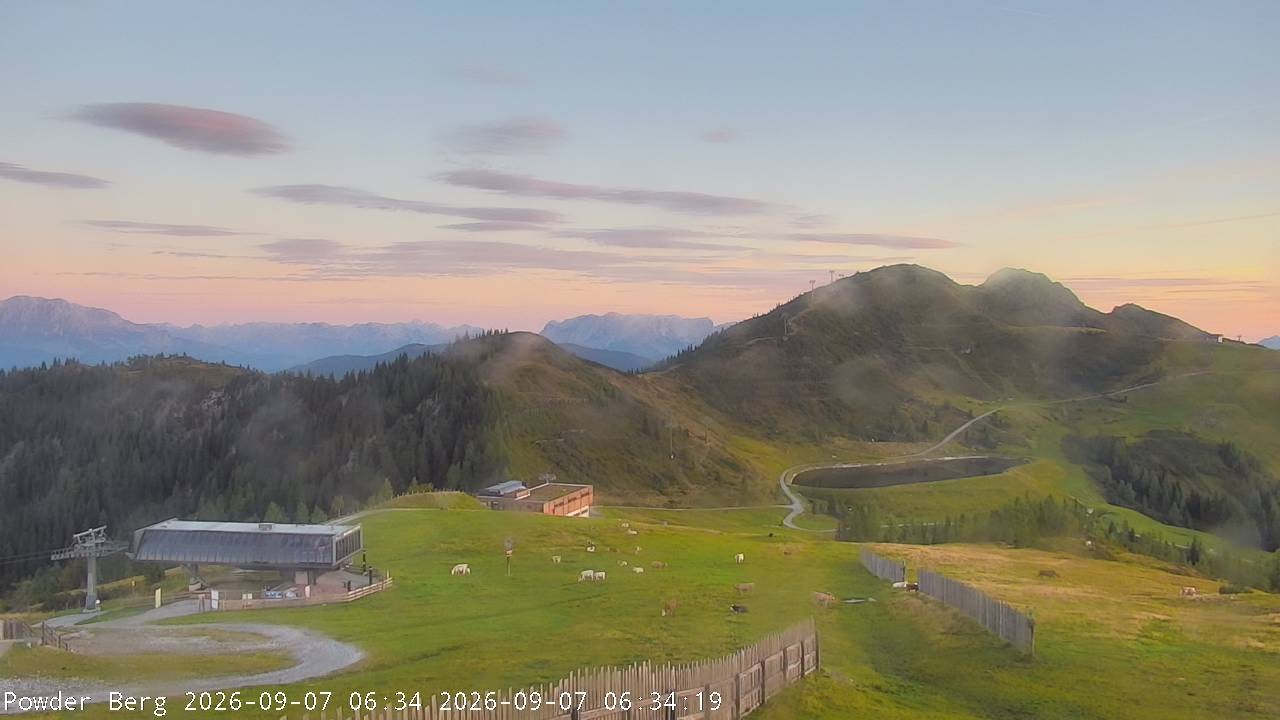 Archiv Foto Webcam Flachauwinkl-Kleinarl: Bergstation Powder Shuttle