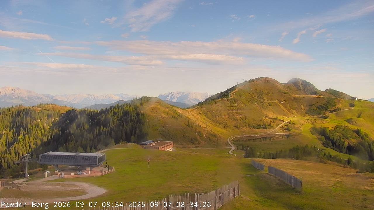 Archiv Foto Webcam Flachauwinkl-Kleinarl: Bergstation Powder Shuttle