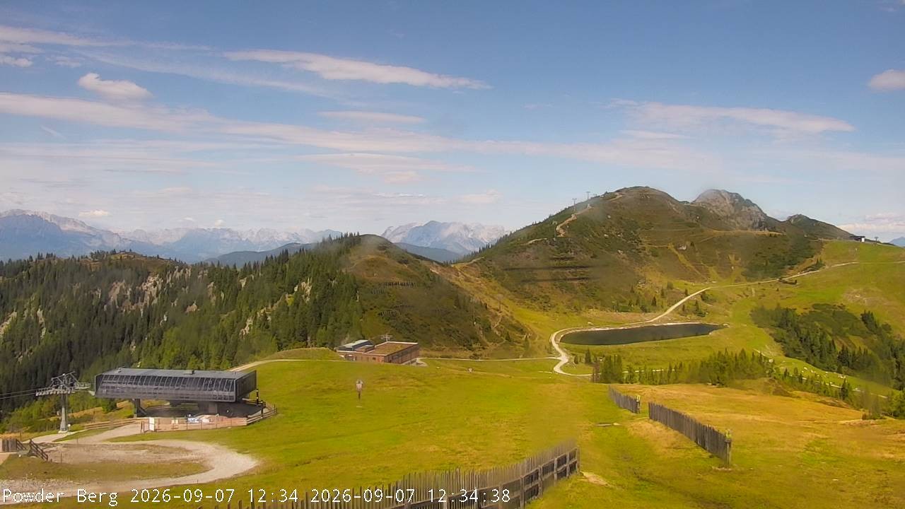 Archiv Foto Webcam Flachauwinkl-Kleinarl: Bergstation Powder Shuttle