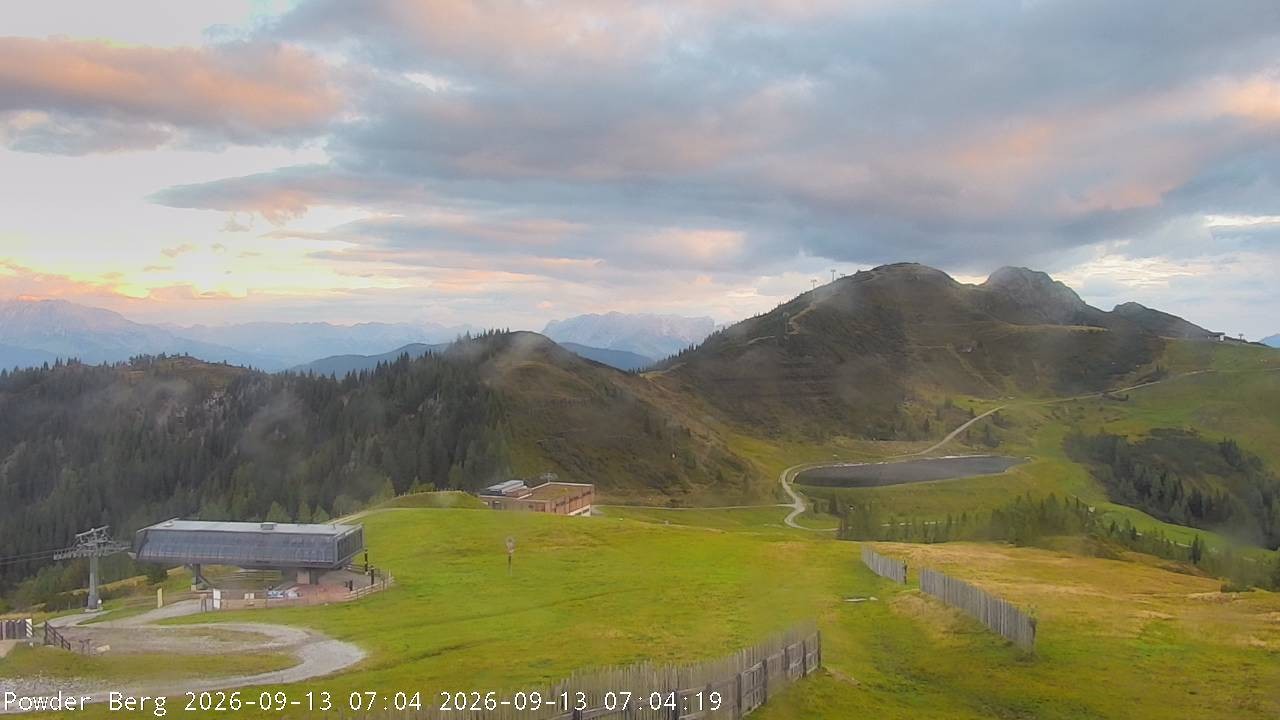 Archiv Foto Webcam Flachauwinkl-Kleinarl: Bergstation Powder Shuttle