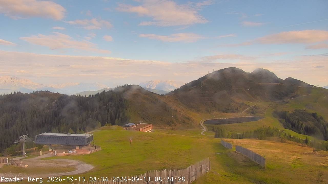 Archiv Foto Webcam Flachauwinkl-Kleinarl: Bergstation Powder Shuttle