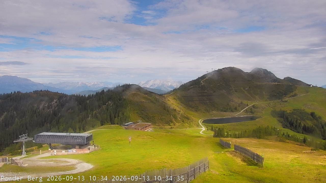 Archiv Foto Webcam Flachauwinkl-Kleinarl: Bergstation Powder Shuttle