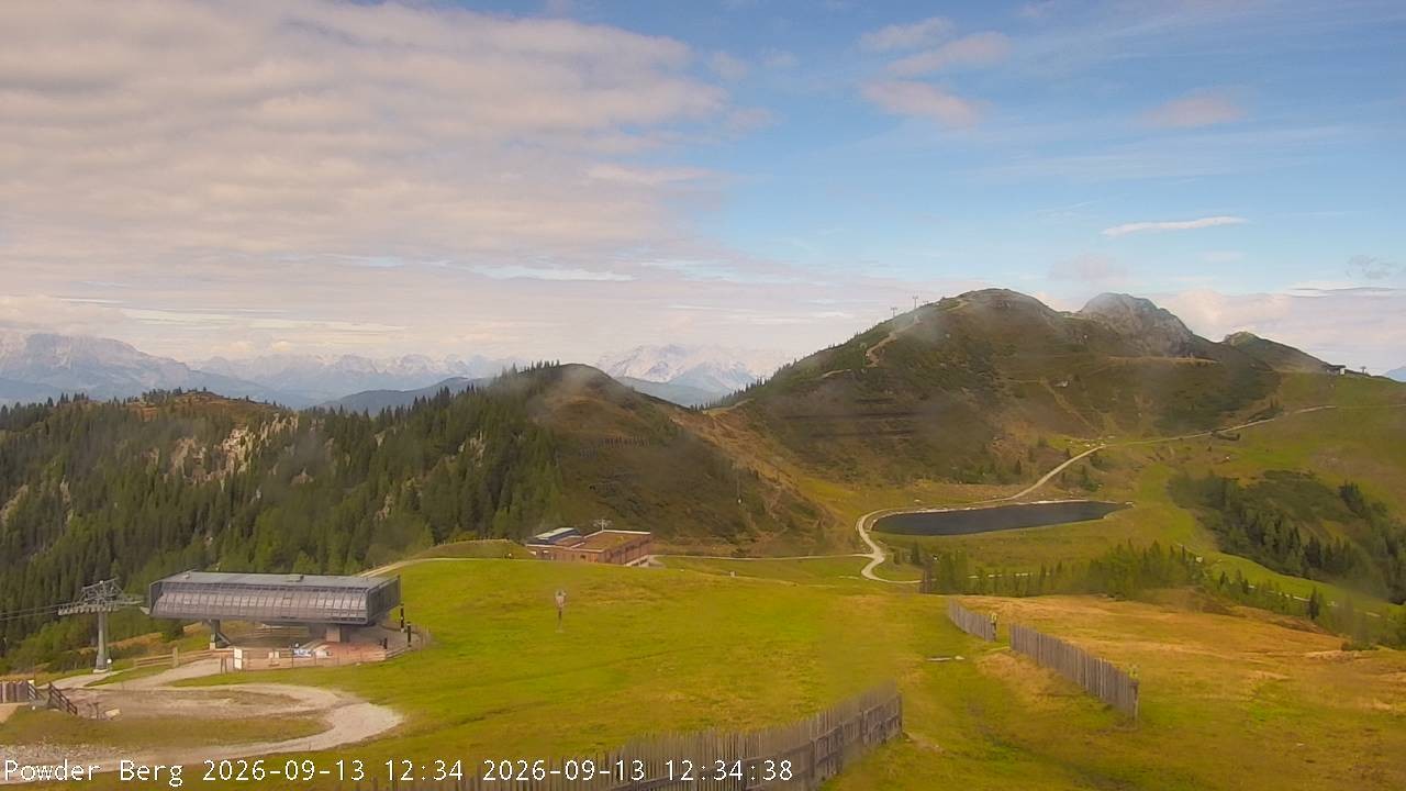 Archiv Foto Webcam Flachauwinkl-Kleinarl: Bergstation Powder Shuttle