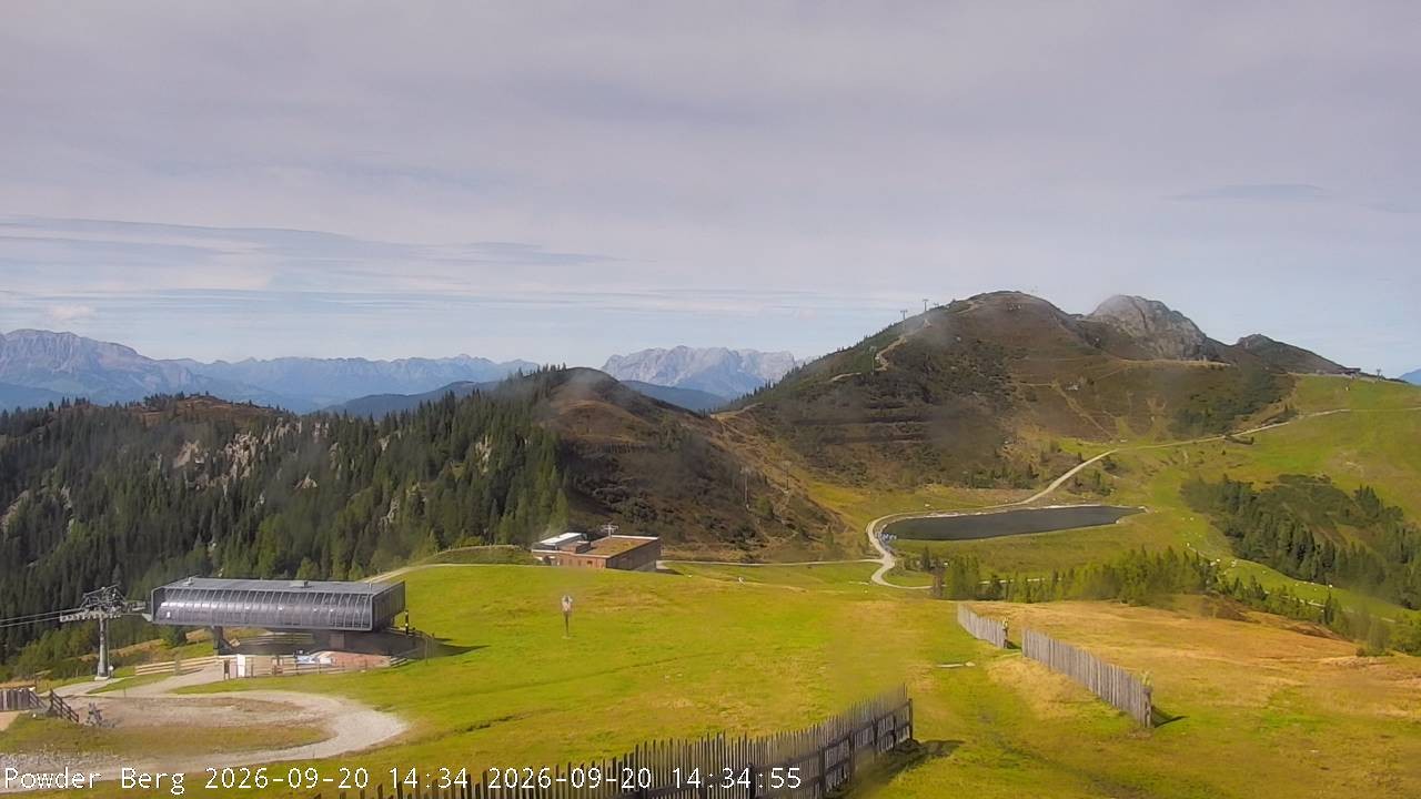 Archiv Foto Webcam Flachauwinkl-Kleinarl: Bergstation Powder Shuttle