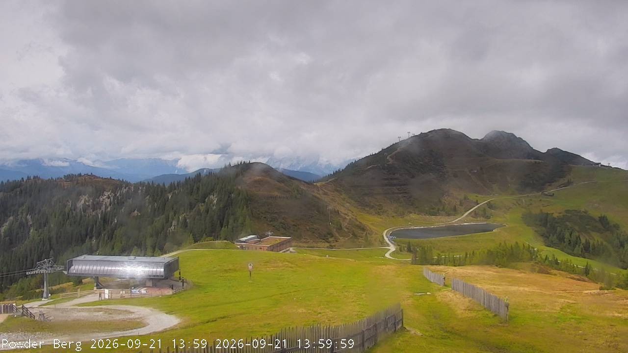 Archiv Foto Webcam Flachauwinkl-Kleinarl: Bergstation Powder Shuttle