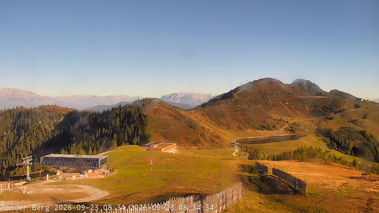 Archiv Foto Webcam Flachauwinkl-Kleinarl: Bergstation Powder Shuttle