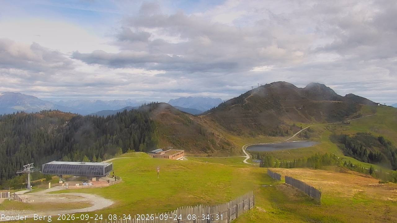 Archiv Foto Webcam Flachauwinkl-Kleinarl: Bergstation Powder Shuttle