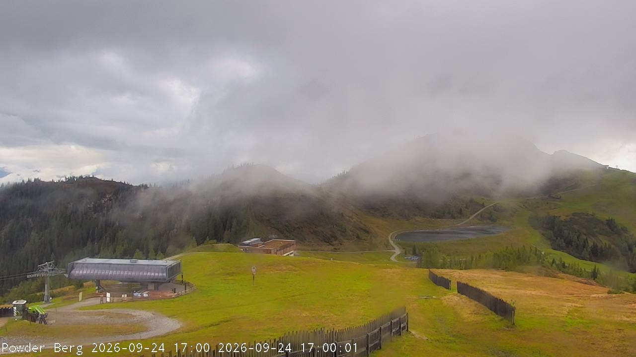 Archiv Foto Webcam Flachauwinkl-Kleinarl: Bergstation Powder Shuttle