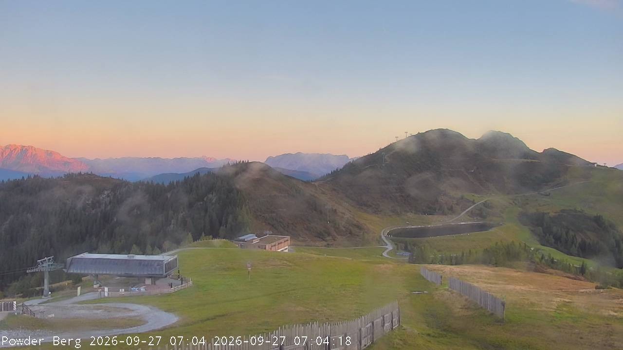 Archiv Foto Webcam Flachauwinkl-Kleinarl: Bergstation Powder Shuttle