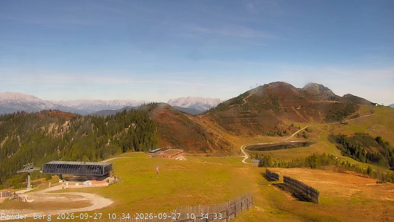Archiv Foto Webcam Flachauwinkl-Kleinarl: Bergstation Powder Shuttle
