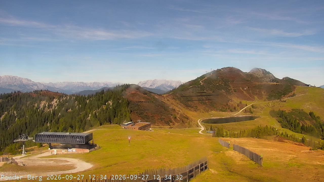 Archiv Foto Webcam Flachauwinkl-Kleinarl: Bergstation Powder Shuttle