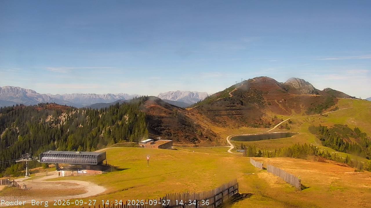 Archiv Foto Webcam Flachauwinkl-Kleinarl: Bergstation Powder Shuttle