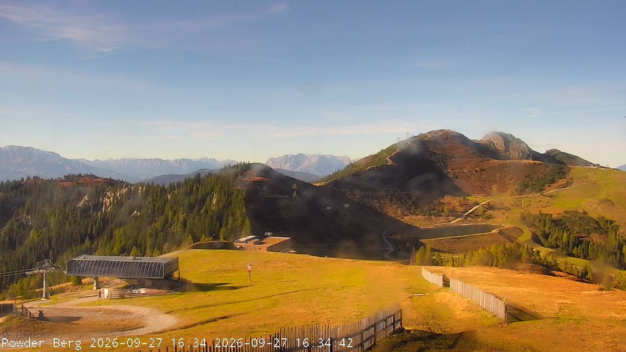 Archiv Foto Webcam Flachauwinkl-Kleinarl: Bergstation Powder Shuttle
