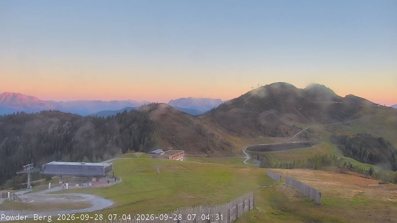 Archiv Foto Webcam Flachauwinkl-Kleinarl: Bergstation Powder Shuttle