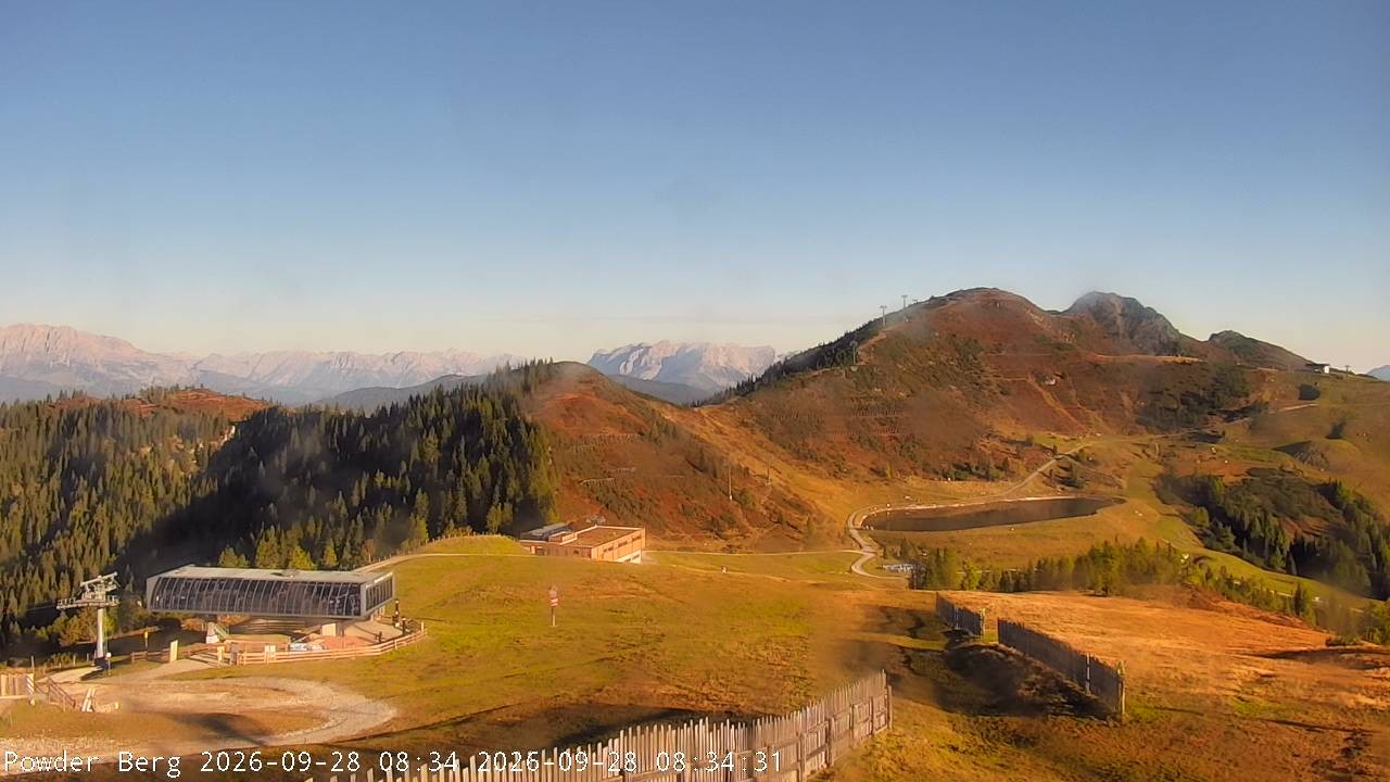 Archiv Foto Webcam Flachauwinkl-Kleinarl: Bergstation Powder Shuttle