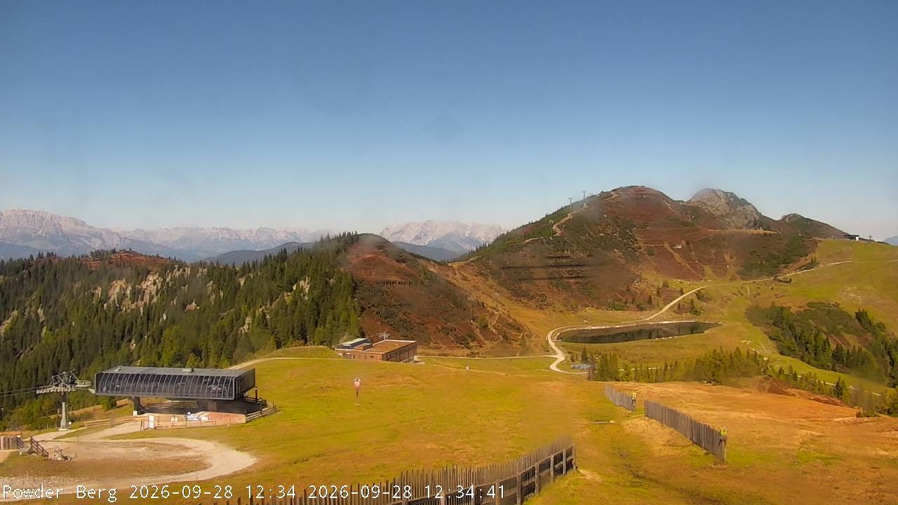 Archiv Foto Webcam Flachauwinkl-Kleinarl: Bergstation Powder Shuttle