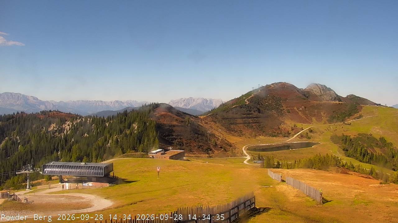 Archiv Foto Webcam Flachauwinkl-Kleinarl: Bergstation Powder Shuttle
