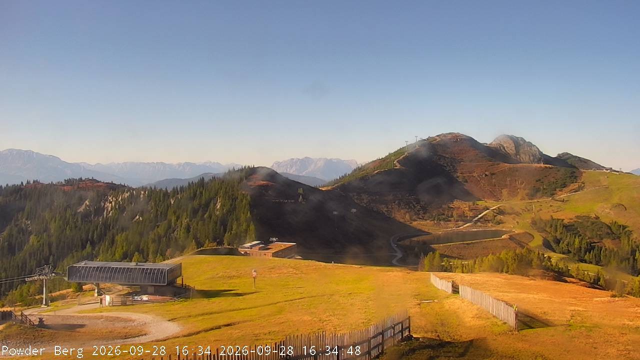 Archiv Foto Webcam Flachauwinkl-Kleinarl: Bergstation Powder Shuttle