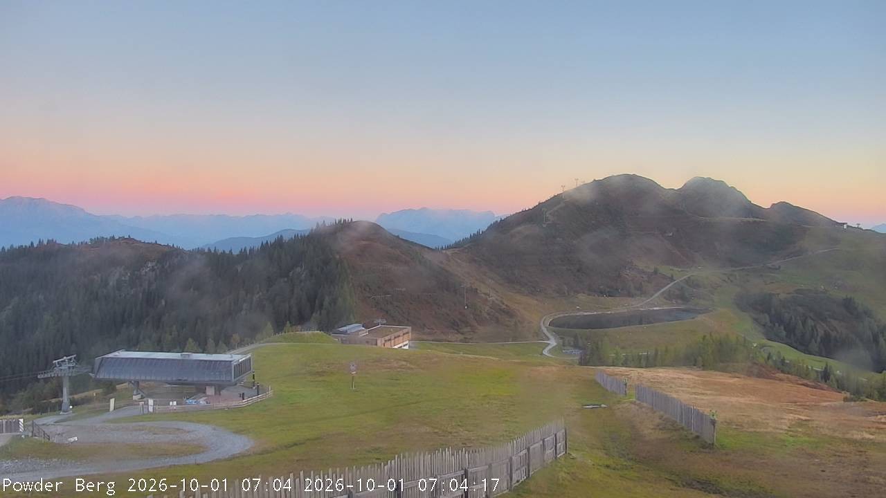 Archiv Foto Webcam Flachauwinkl-Kleinarl: Bergstation Powder Shuttle