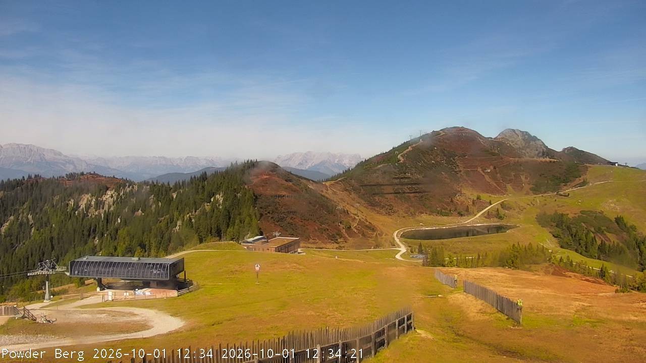 Archiv Foto Webcam Flachauwinkl-Kleinarl: Bergstation Powder Shuttle